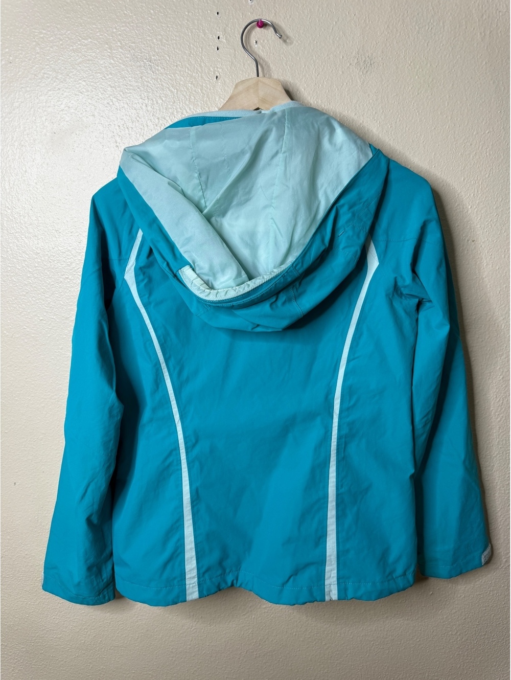 The North Face HyVent Waterproof Hooded Shell Jacket Women’s Small Blue - Picture 9 of 9